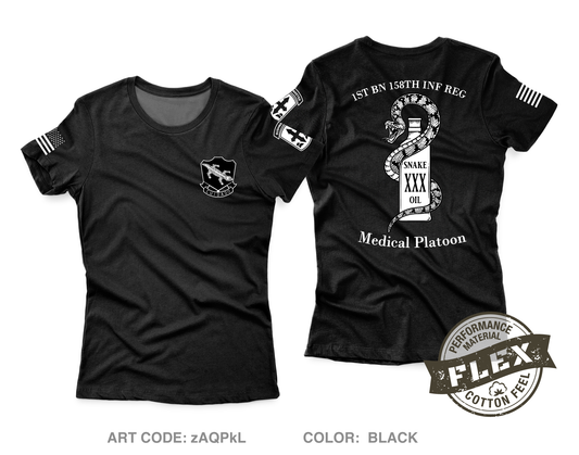 Medical Platoon, HHC, 1st BN, 158th INF REG Core Women's SS Flex Performance Tee - zAQPkL