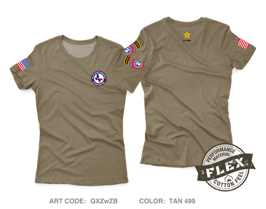 Dallas Fort Worth Recruiting Battalion Women's SS Flex Performance Tee - QXZwZB