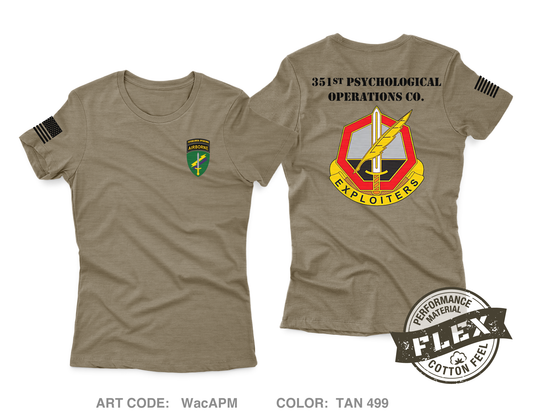 351st PSYOP CO Women's SS Flex Performance Tee - WacAPM