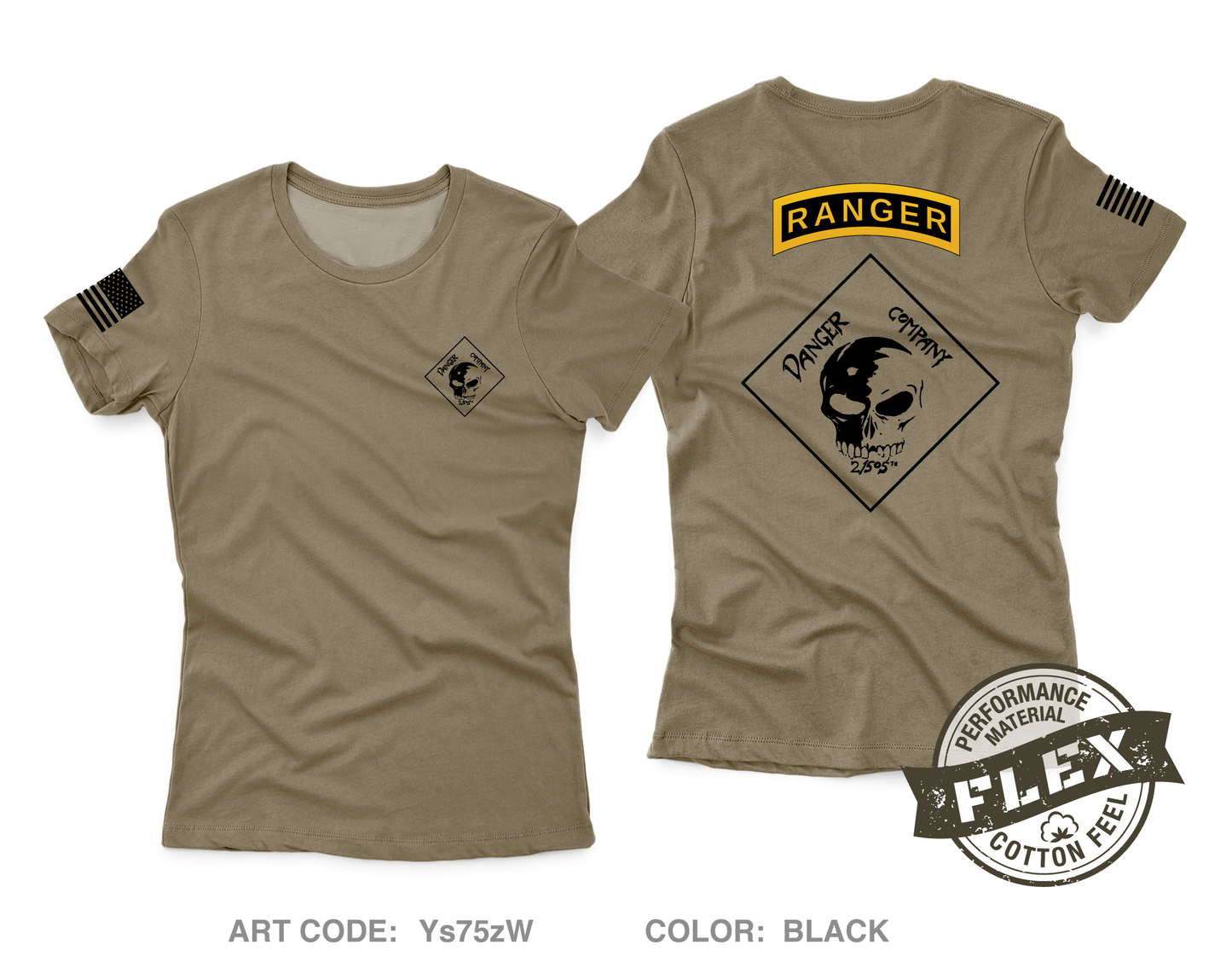 D Co 2|505th PIR Core Women's SS Flex Performance Tee - Ys75zW