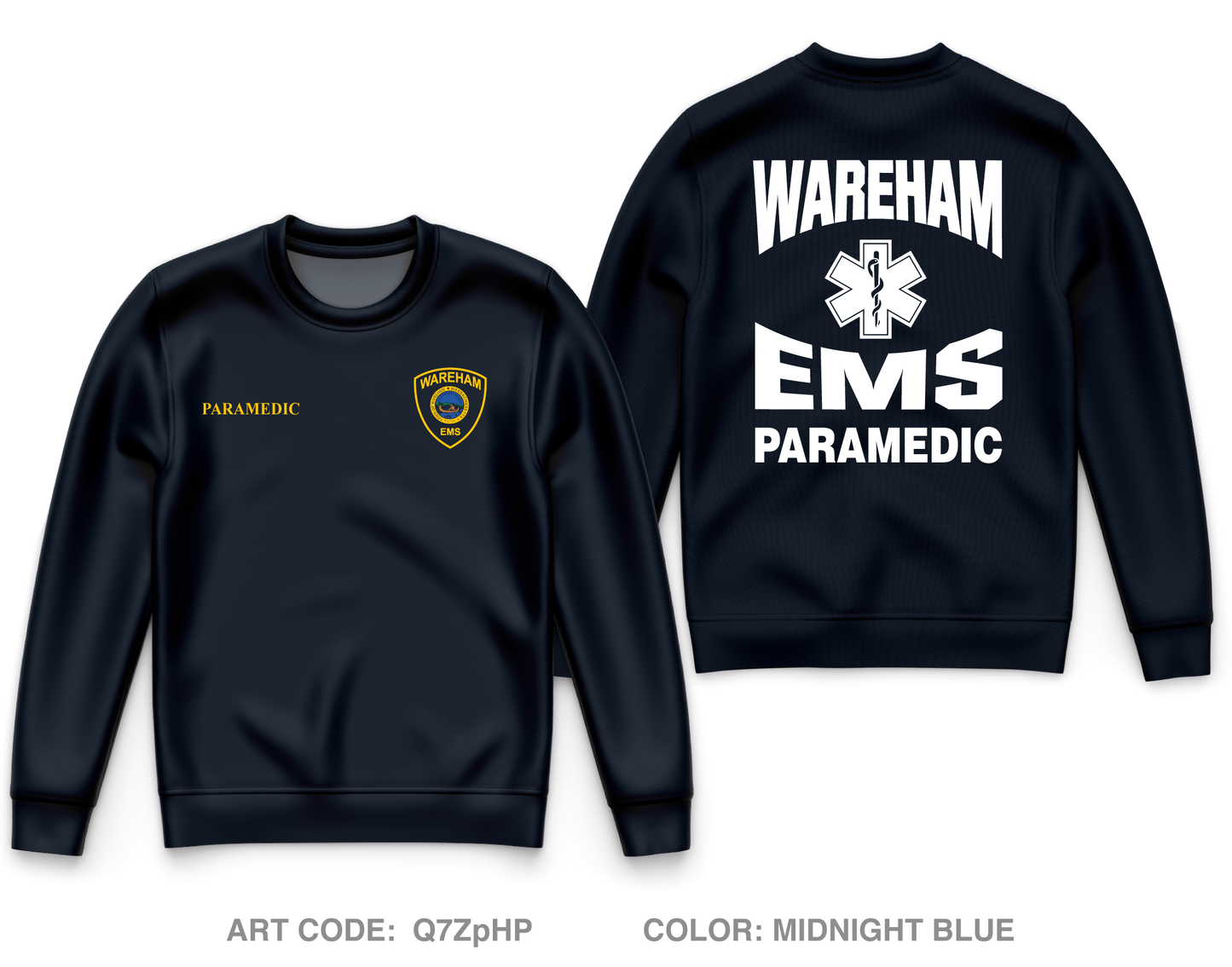 Wareham EMS Private Collection Core Men's Crewneck Performance Sweatshirt - Q7ZpHP