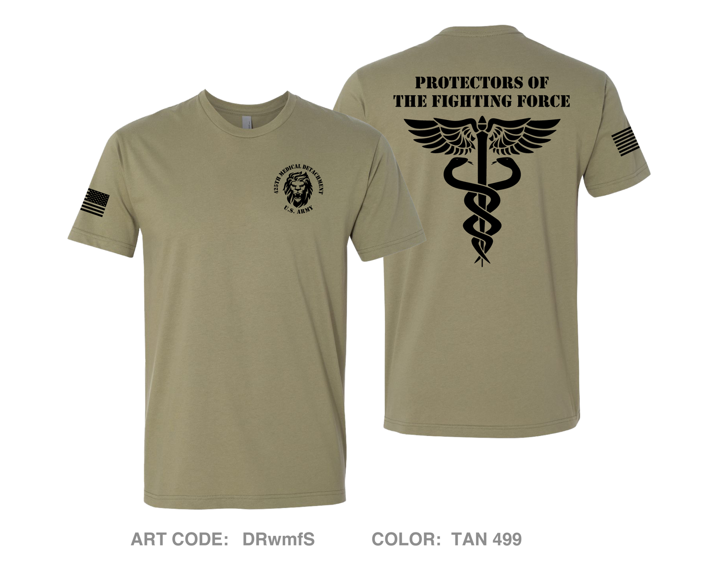 425th Medical Detachment Comfort Unisex Cotton SS Tee - DRwmfS