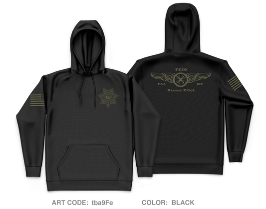 Franklin County Sheriffs Department Store 1 Core Men's Hooded Performance Sweatshirt - tba9Fe