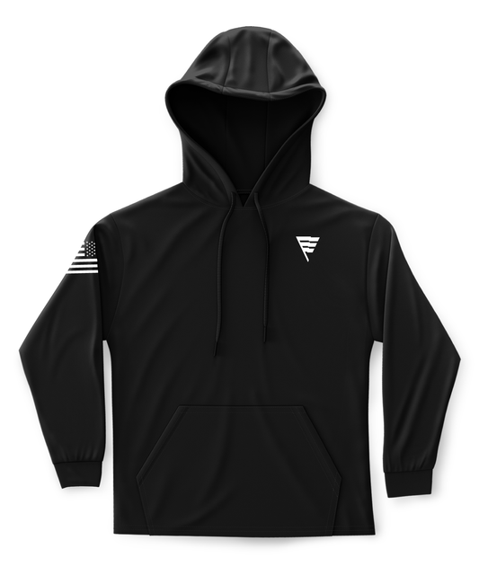 Core Men's Hooded Performance Sweatshirt - Original - Black/White