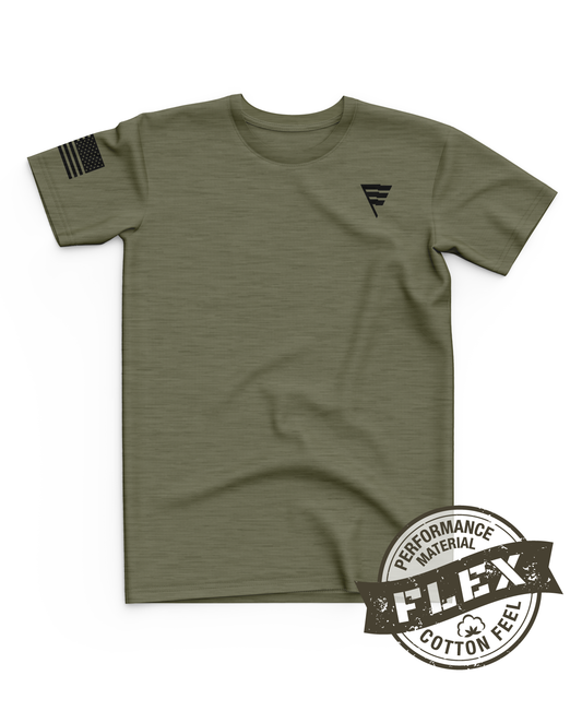 Core Men's SS Flex Performance Tee - Original - OD/Black