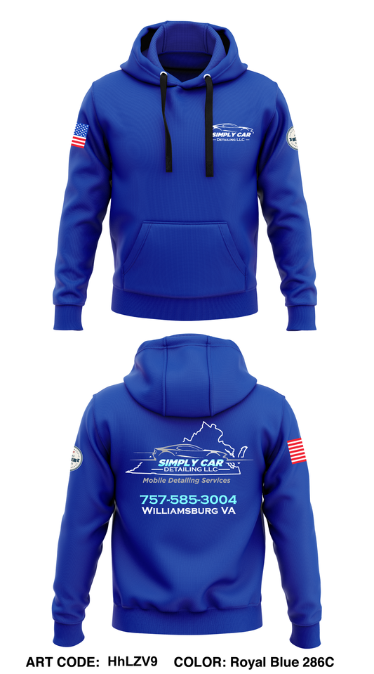 Simply Car Detailing LLC  Core Men's Hooded Performance Sweatshirt - HhLZV9