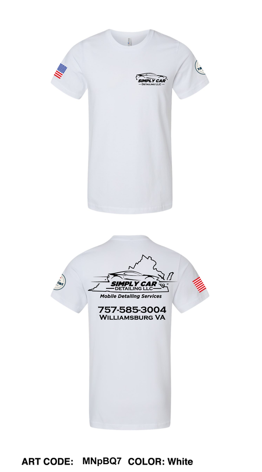 Simply Car Detailing LLC Comfort Unisex Cotton SS Tee - MNpBQ7