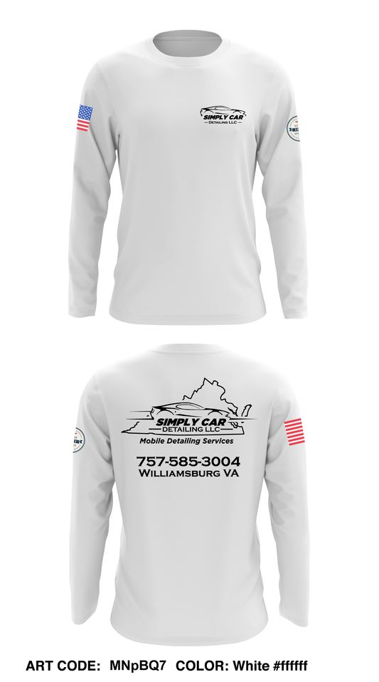 Simply Car Detailing LLC Core Men's LS Performance Tee - MNpBQ7