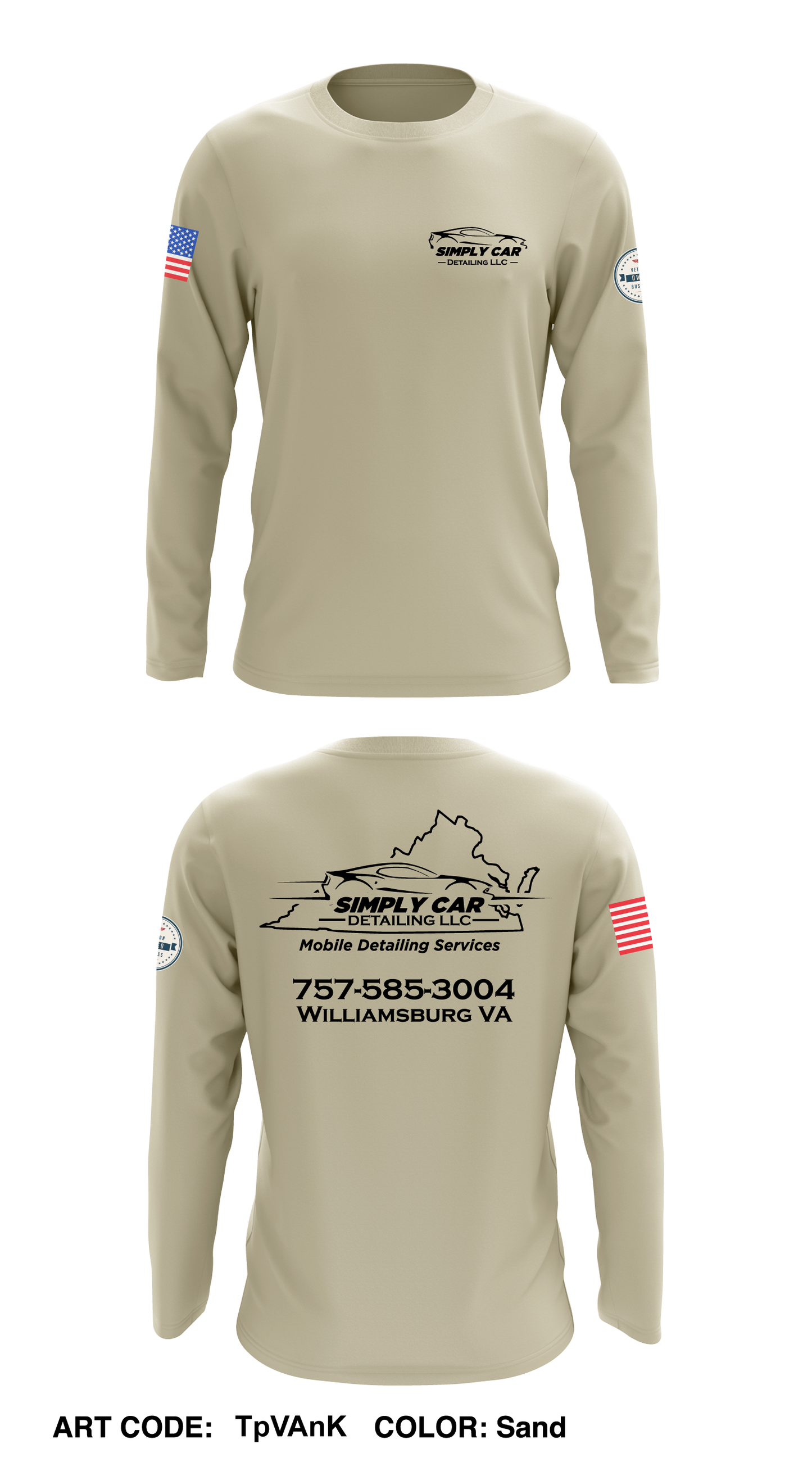 Simply Car Detailing LLC Core Men's LS Performance Tee - TpVAnK