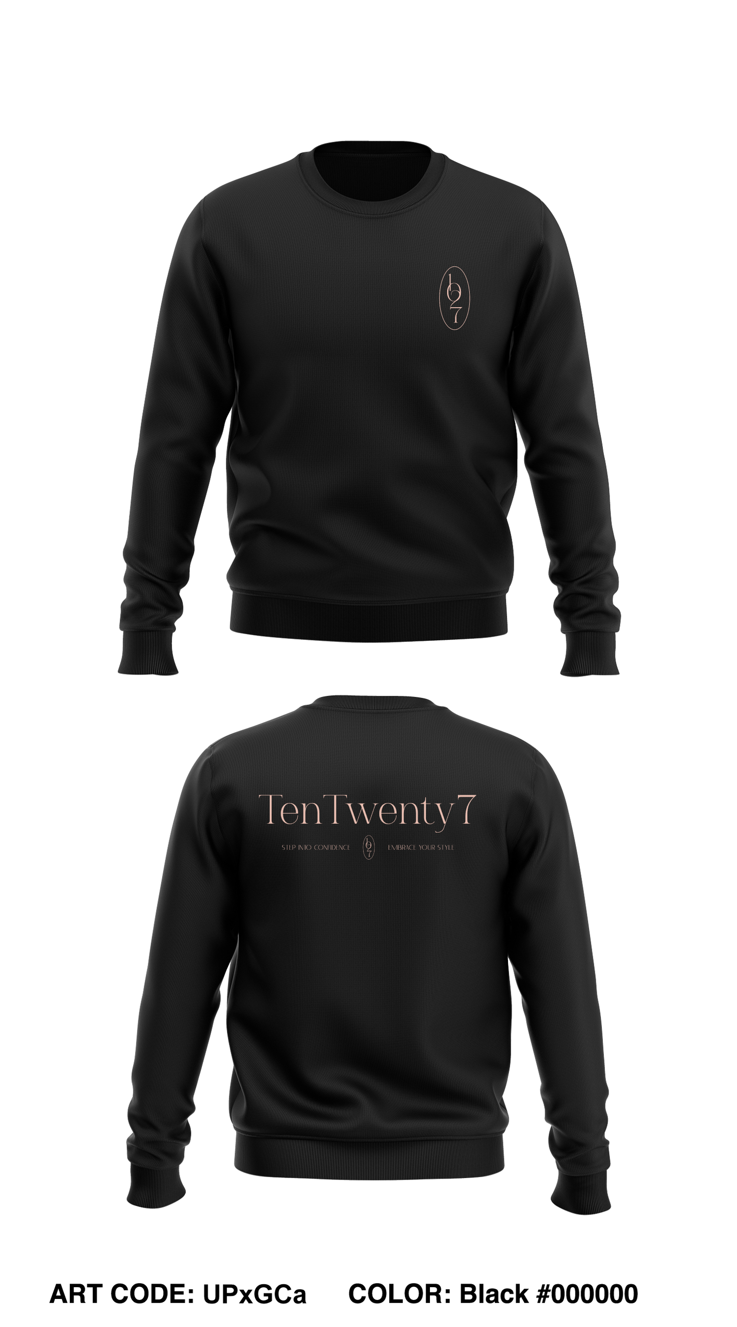 TenTwenty7 Core Men's Crewneck Performance Sweatshirt - UPxGCa