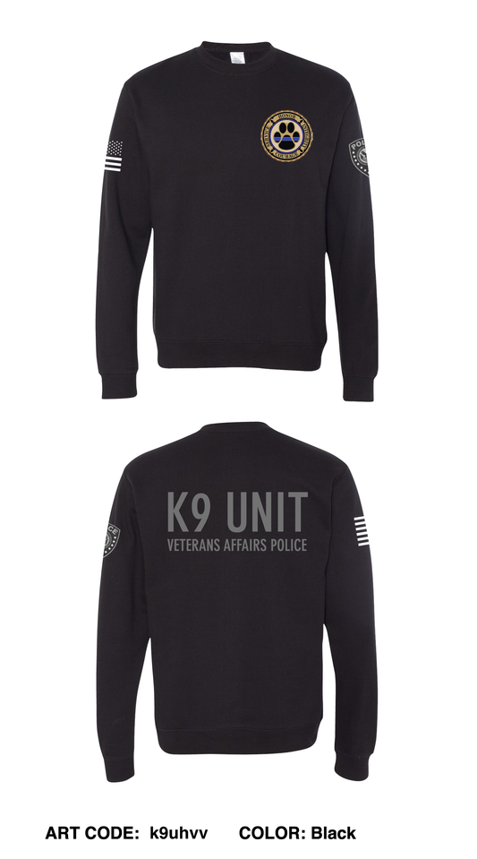 Veterans Affairs Police Comfort Unisex Crewneck Sweatshirt - k9uhvv