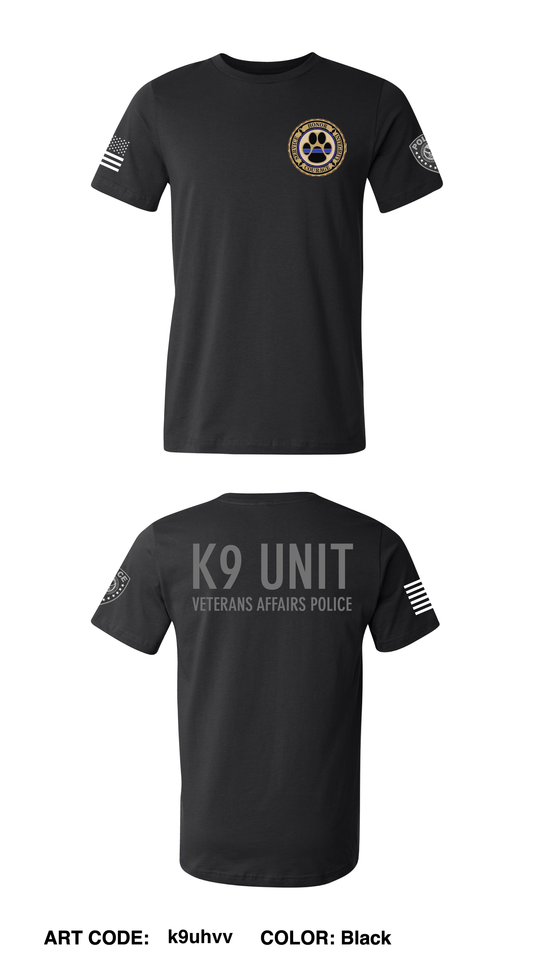 Veterans Affairs Police Comfort Unisex Cotton SS Tee - k9uhvv