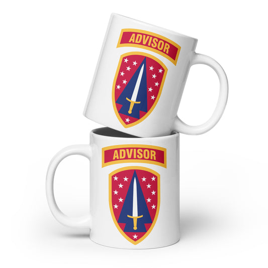 2D Security Force Assistance Brigade White glossy mug