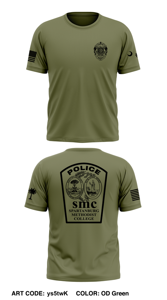 Spartanburg Methodist College Campus Safety Core Men's SS Performance Tee - ys5twK