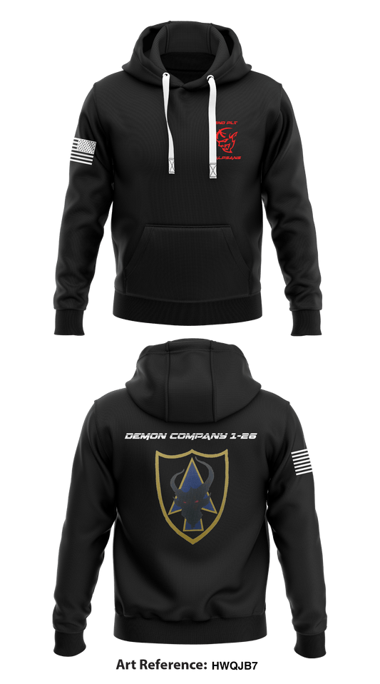 1-26INF REGT, DEMON CO, SALPSANS Store 1  Core Men's Hooded Performance Sweatshirt - hWqJb7