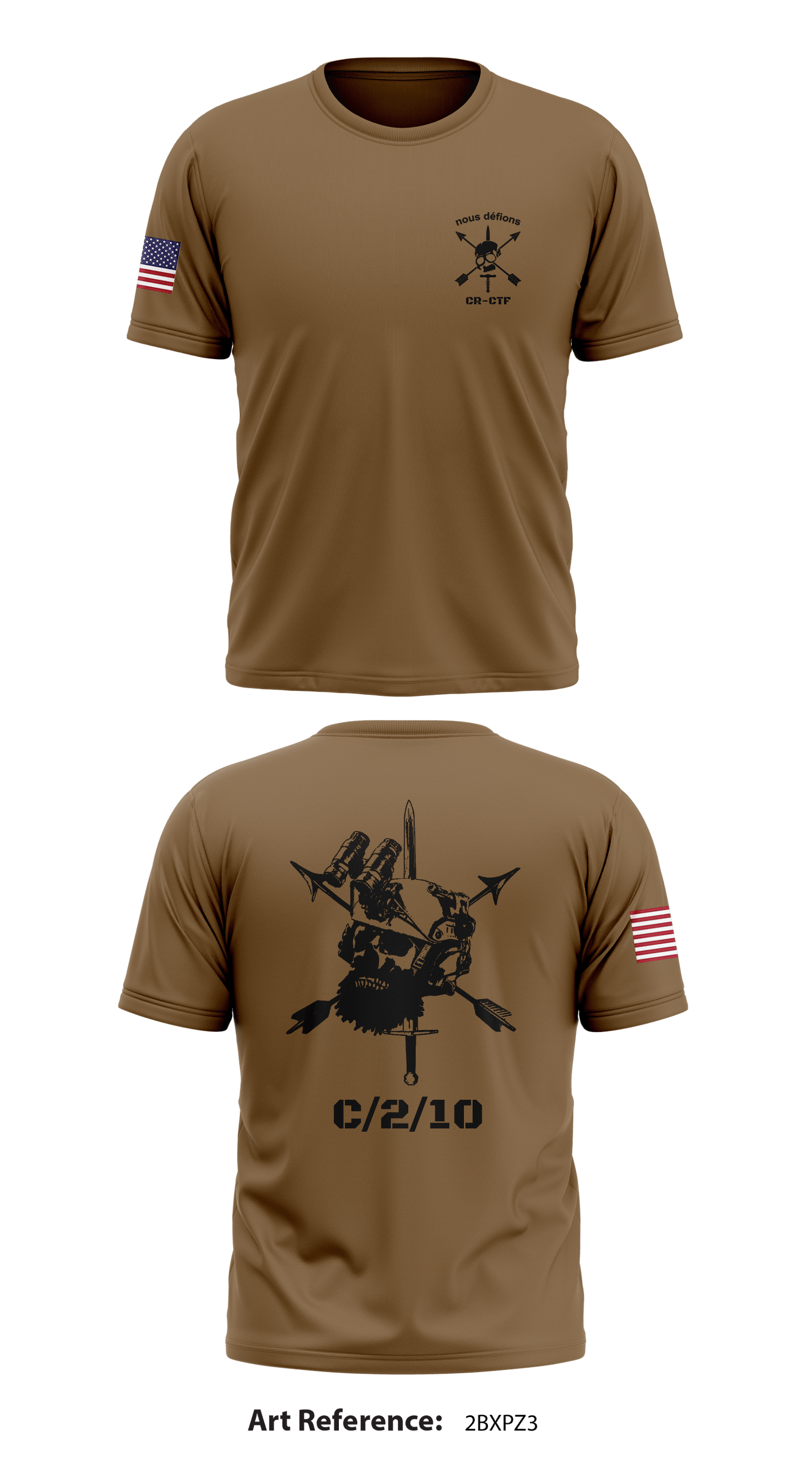 10th Special Forces Group Core Men's SS Performance Tee - 2BXPZ3
