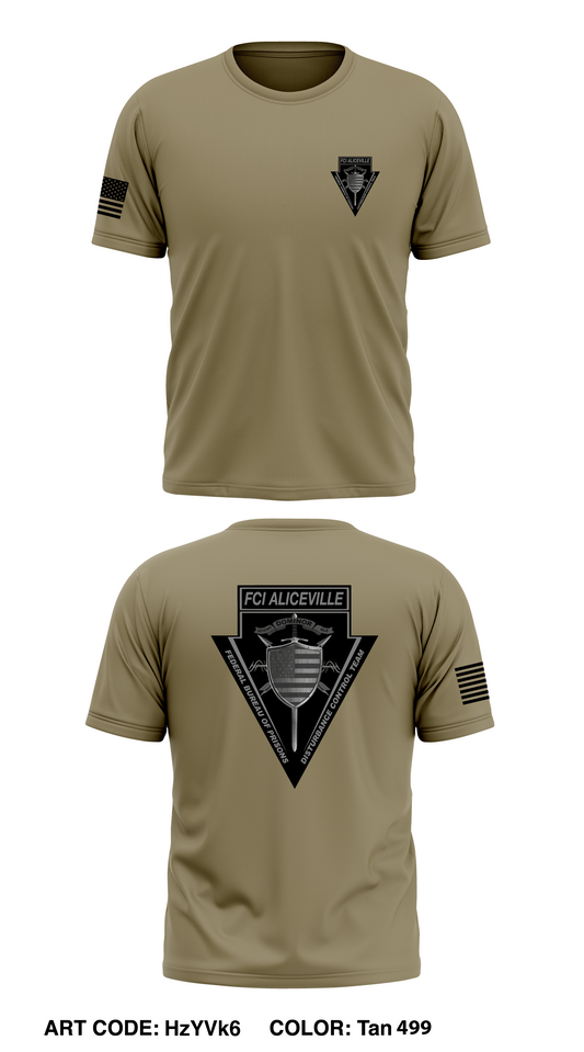 Federal Bureau of prisons, FCI Aliceville, Disturbance Control Team Store 1 Core Men's SS Performance Tee - HzYVk6