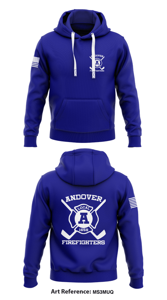 Andover Firefighter Hockey Store 1  Core Men's Hooded Performance Sweatshirt - ms3mUQ