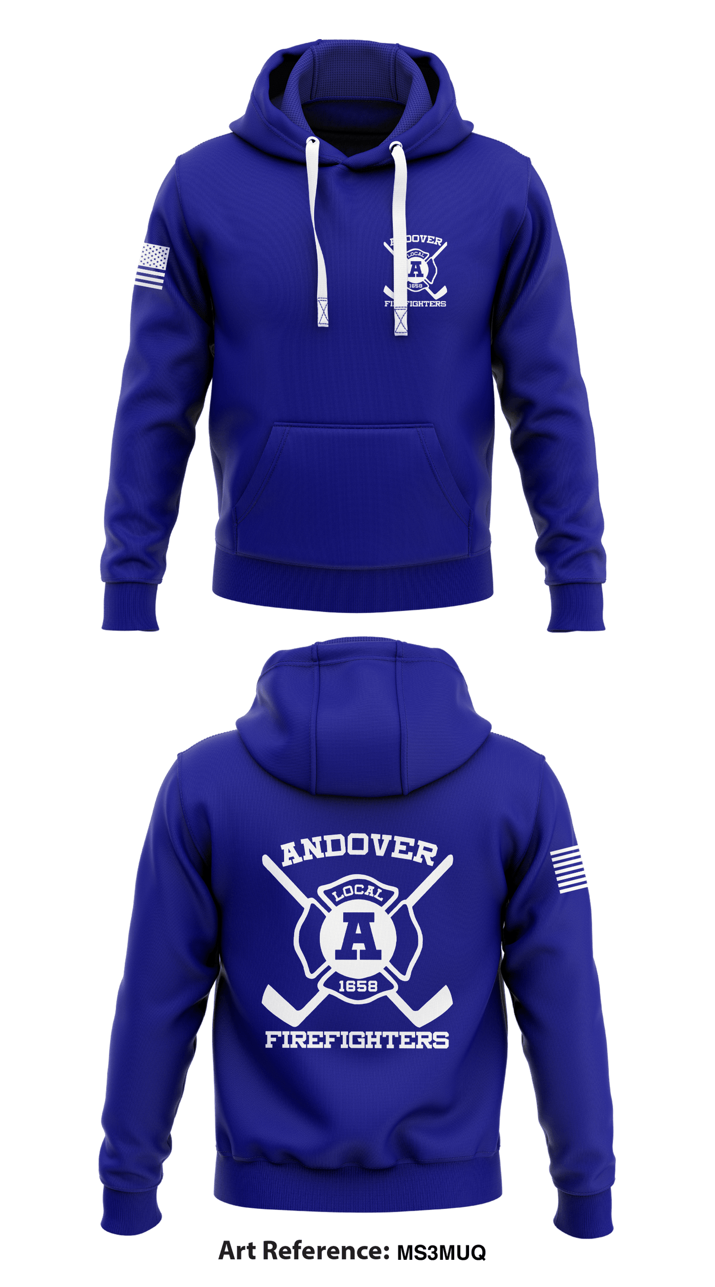 Andover Firefighter Hockey Store 1  Core Men's Hooded Performance Sweatshirt - ms3mUQ