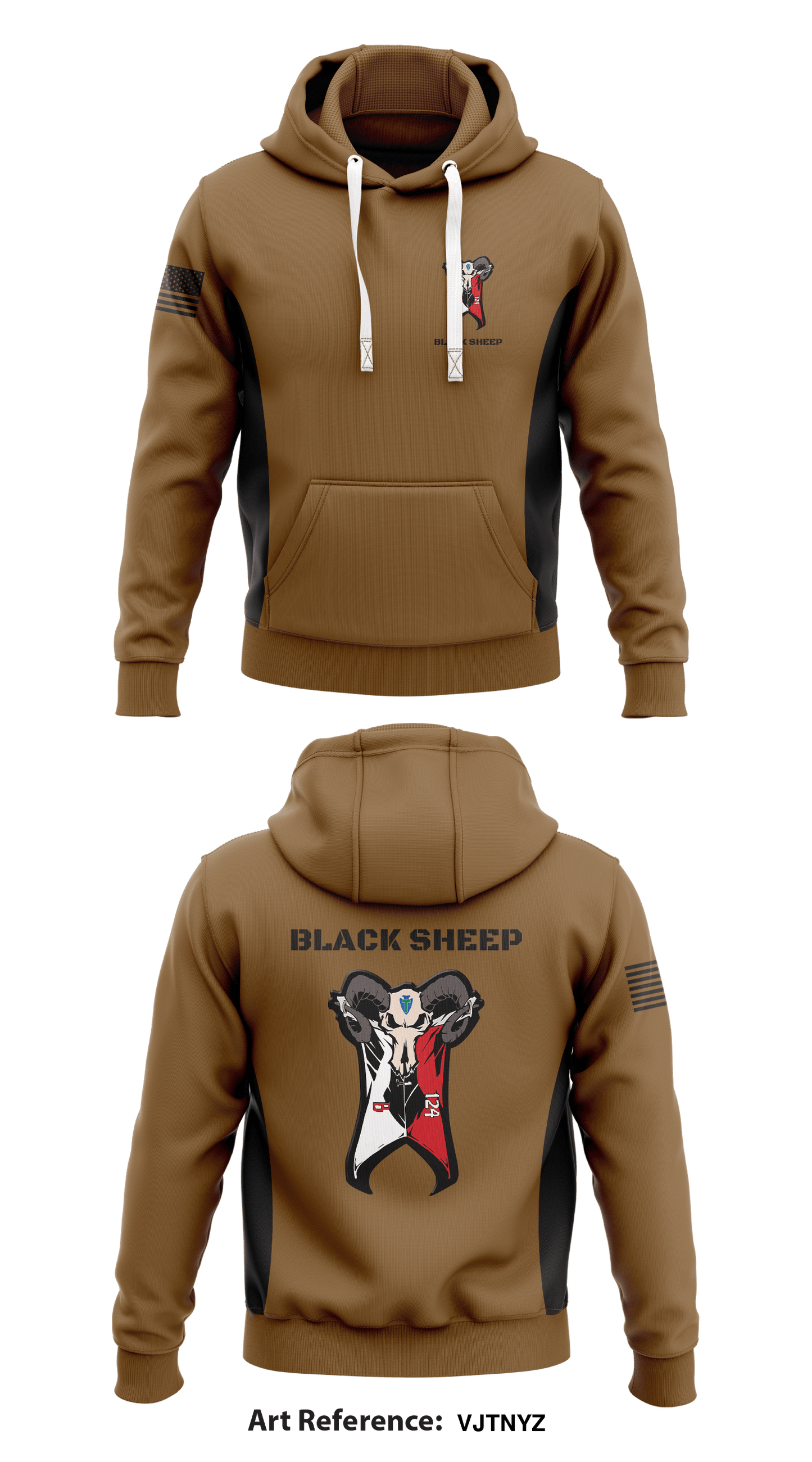 Black Sheep Store 1  Core Men's Hooded Performance Sweatshirt - VJTNYZ