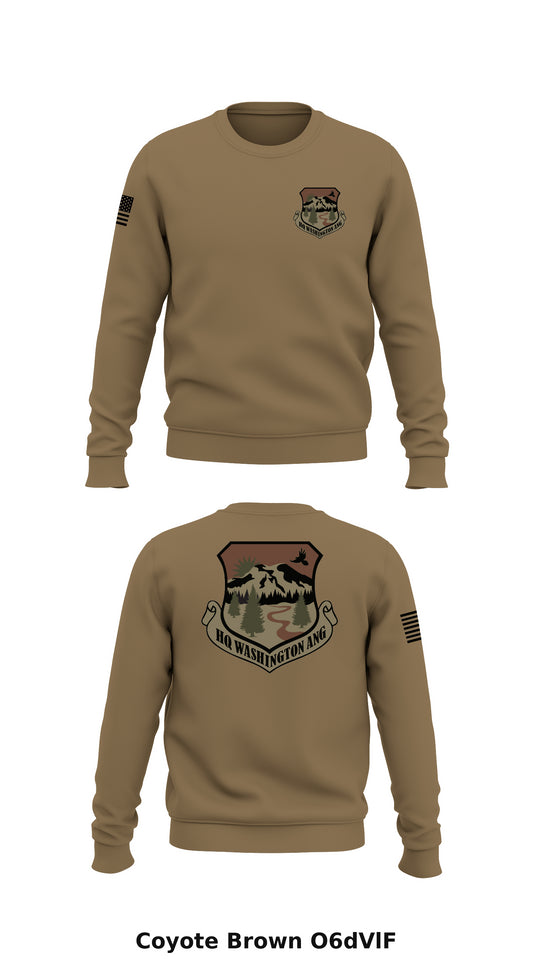 Washington Air National Guard Store 1 Core Men's Crewneck Performance Sweatshirt - O6dVlF