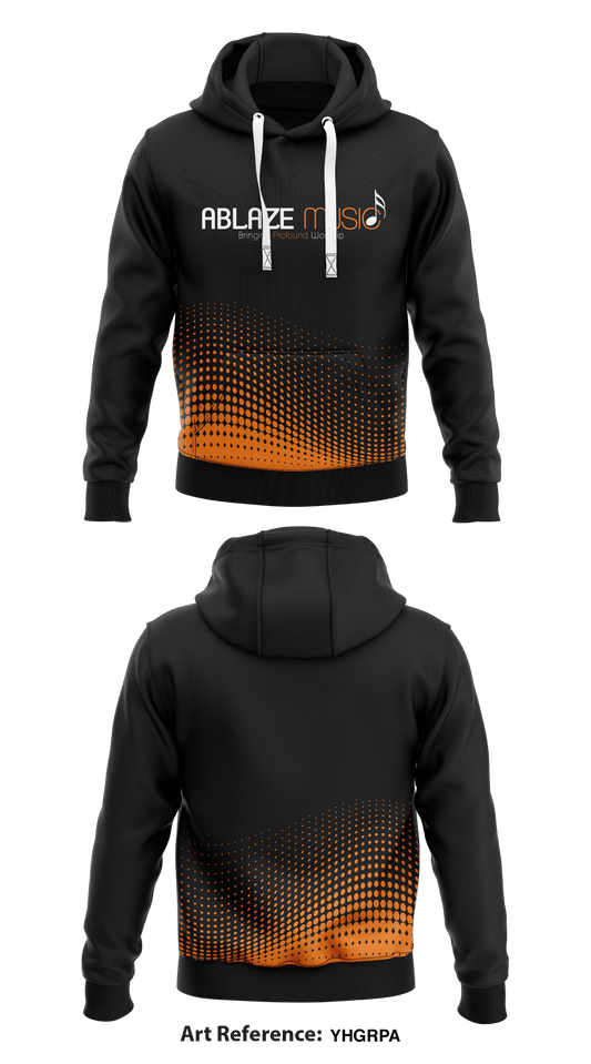 Ablaze Music Store 1  Core Men's Hooded Performance Sweatshirt - yhgrPa