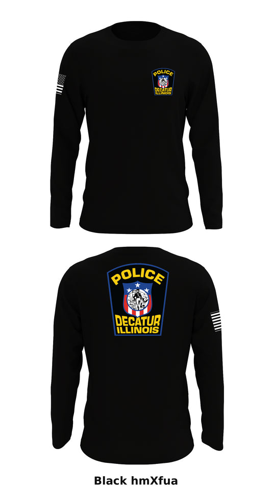 Decatur Police Department Store 1 Core Men's LS Performance Tee - hmXfua