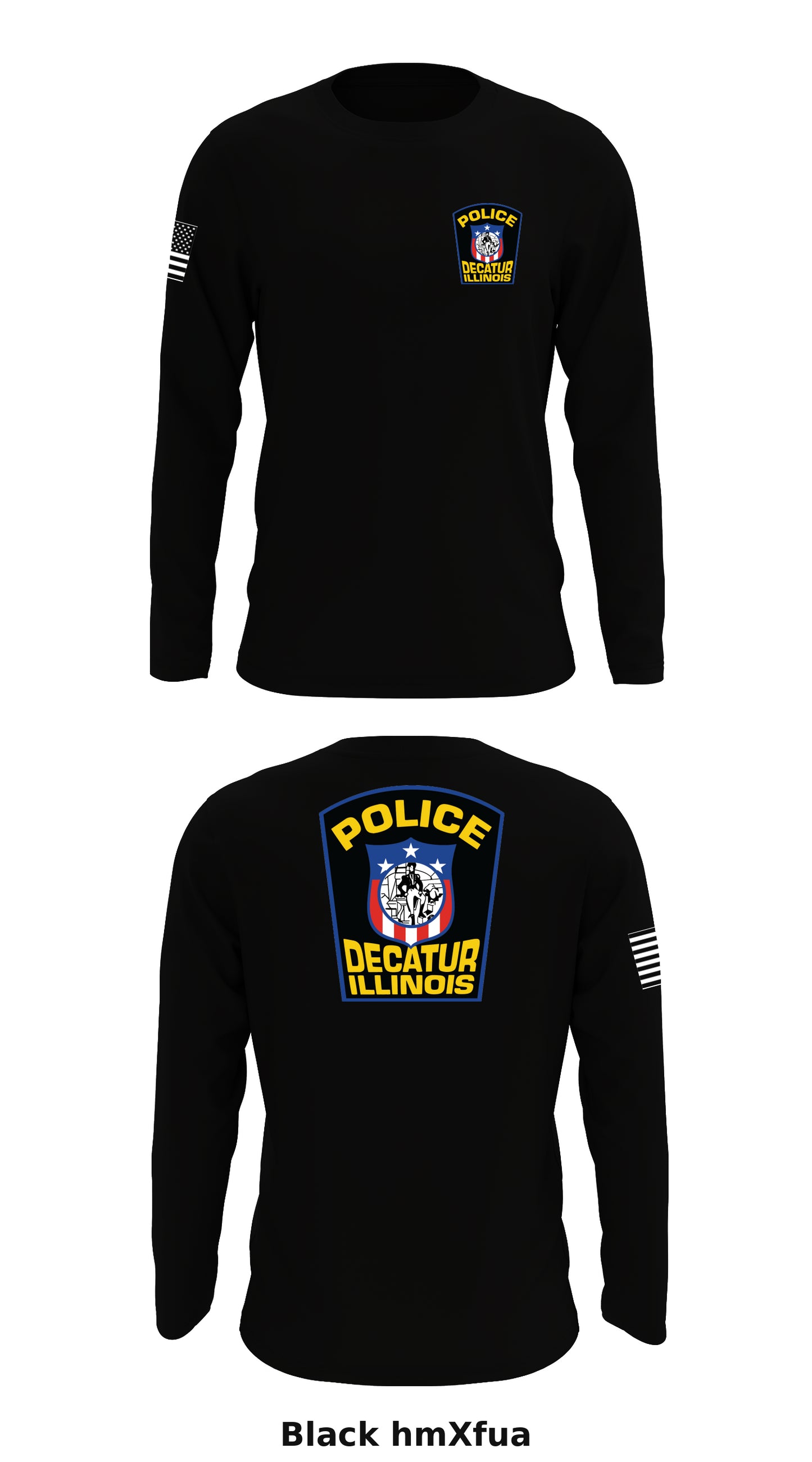 Decatur Police Department Store 1 Core Men's LS Performance Tee - hmXfua