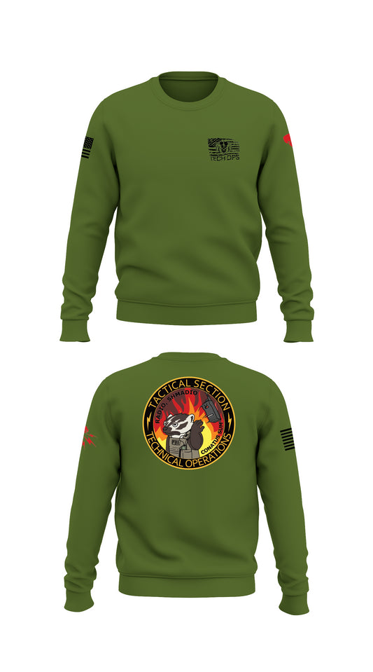 Hostage Rescue Team / Technical Operations Squad Store 1 Core Men's Crewneck Performance Sweatshirt - 93641543303