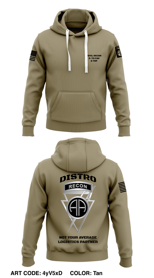 DEMON TRP, 3-73 CAVALRY SQUADRON Store 1  Core Men's Hooded Performance Sweatshirt - 4yV5xD