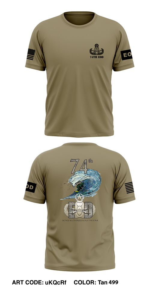 74th EOD Store 1 Core Men's SS Performance Tee - uKQcRf