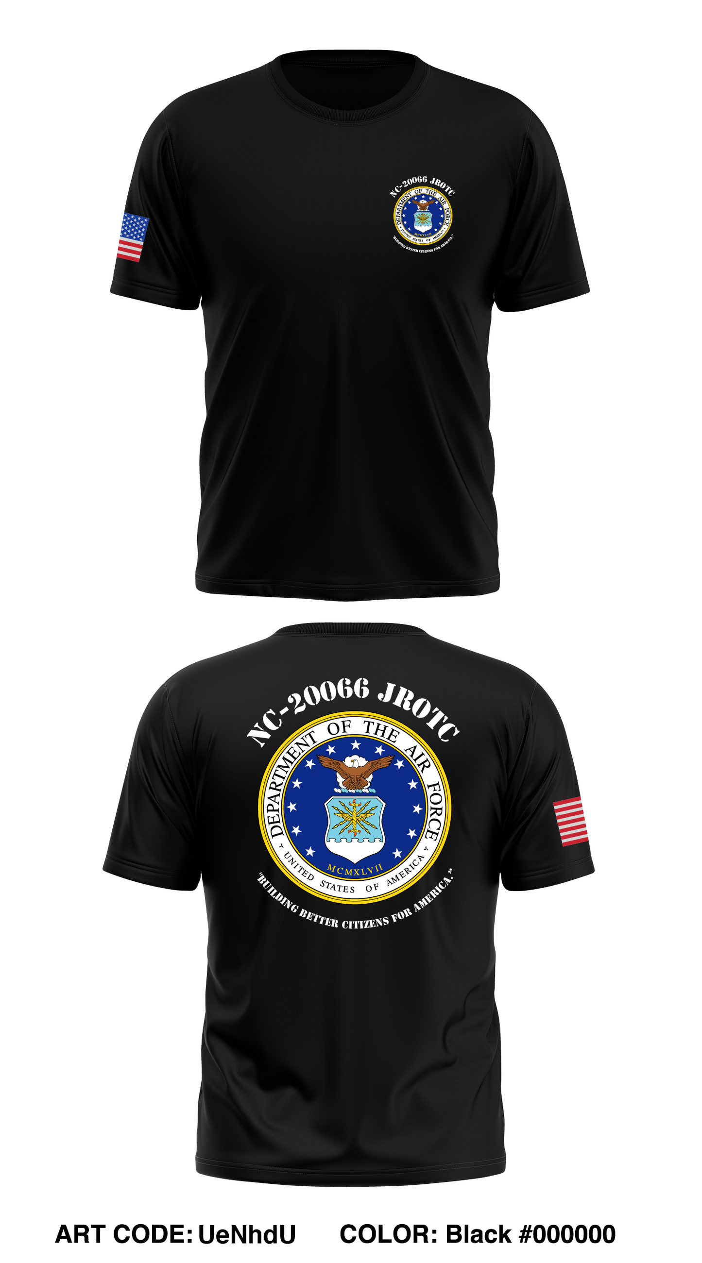 NC-20066 JROTC Store 1 Core Men's SS Performance Tee - UeNhdU