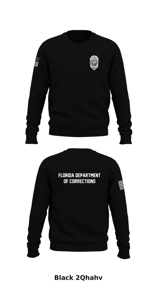 Florida Department of Corrections Store 1 Core Men's Crewneck Performance Sweatshirt - 2Qhahv