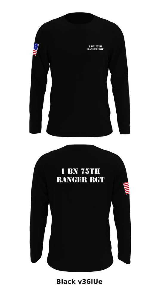 1 BN 75th ranger RGT  Store 1 Core Men's LS Performance Tee - v36lUe