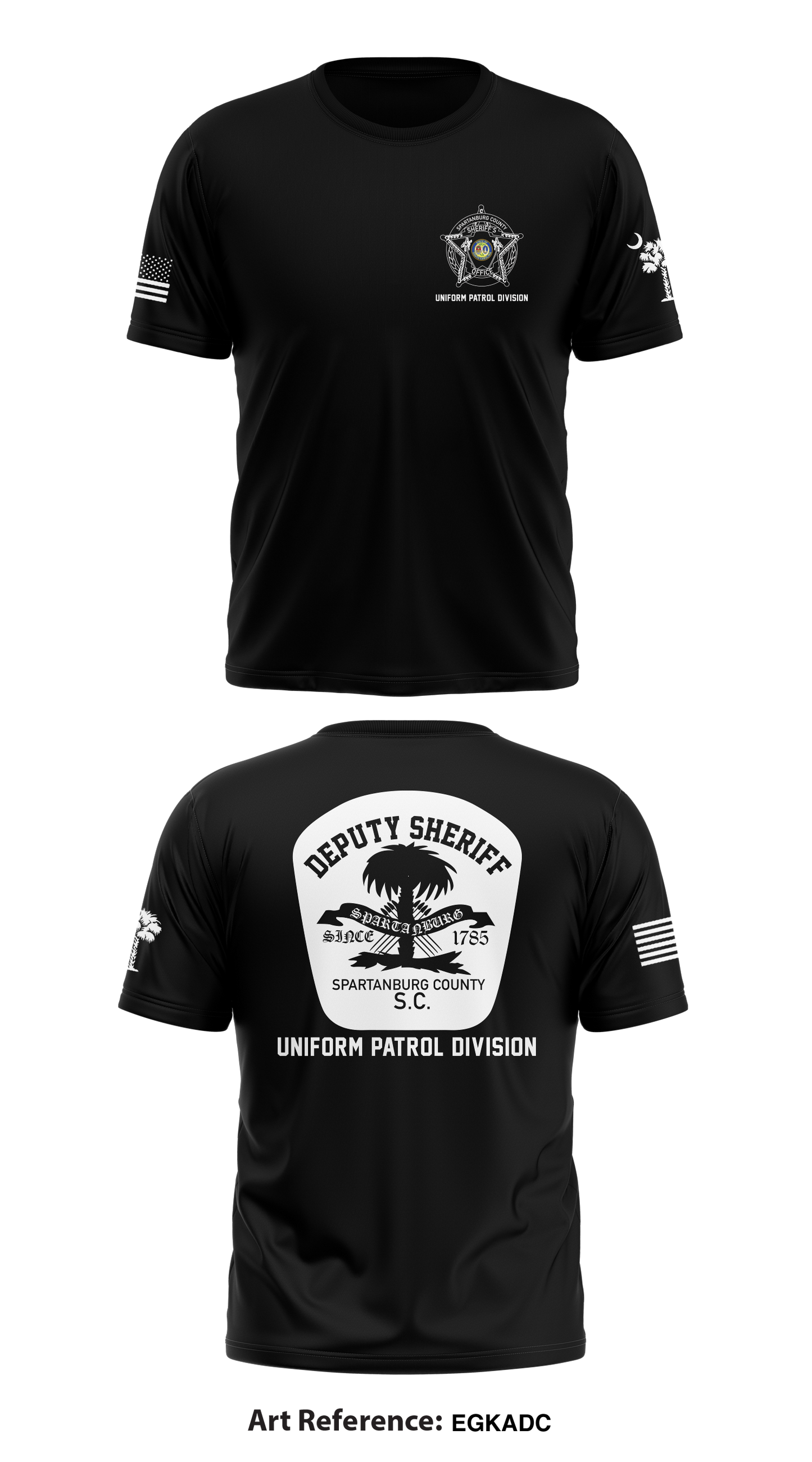 Uniform Patrol Store 1 Core Men's SS Performance Tee - egkadC