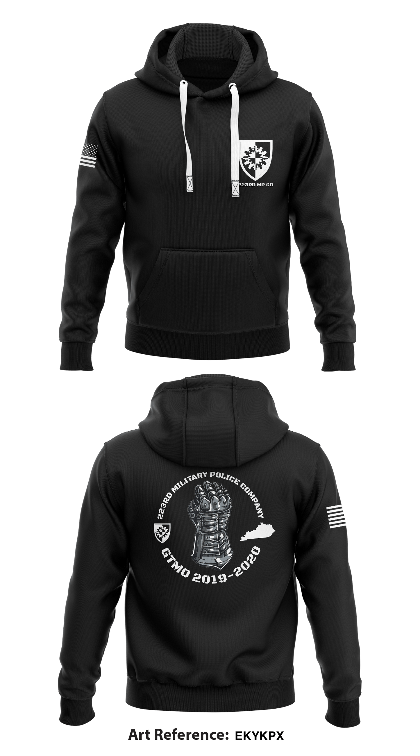 223rd Military Police Company Store 1  Core Men's Hooded Performance Sweatshirt - EKykPx