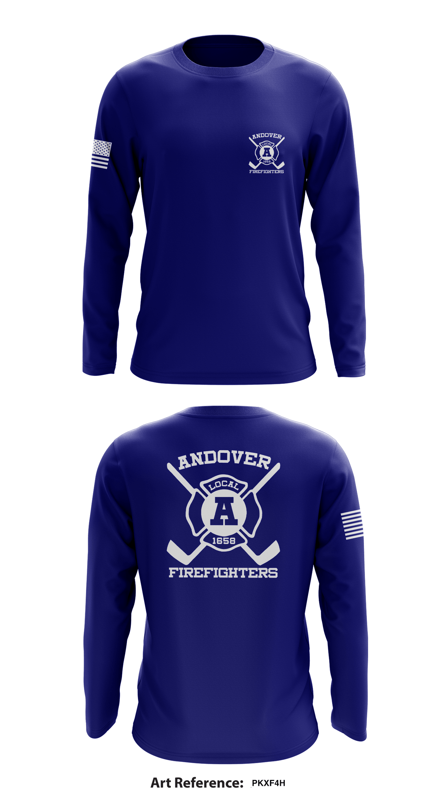 Andover Firefighter Hockey Store 1 Core Men's LS Performance Tee - PkXf4h