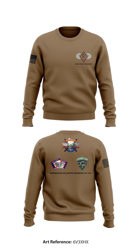 Task Force Warlord Store 1 Core Men's Crewneck Performance Sweatshirt - 6V3XhX