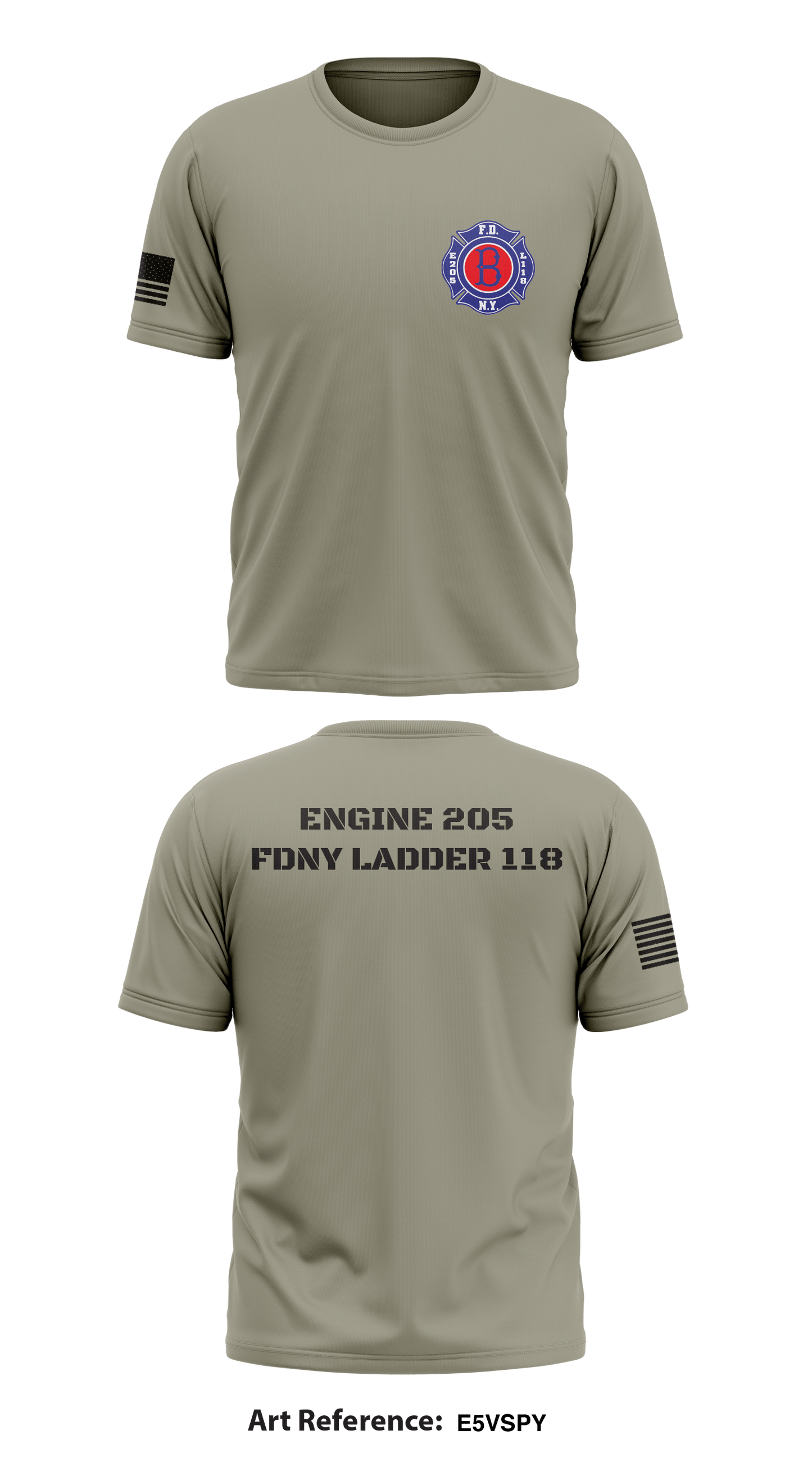 Engine 205 Ldder118 Store 1 Core Men's SS Performance Tee - e5VSPy