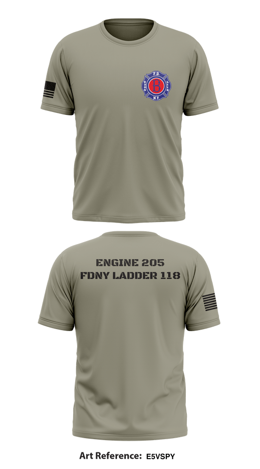 Engine 205 Ldder118 Store 1 Core Men's SS Performance Tee - e5VSPy