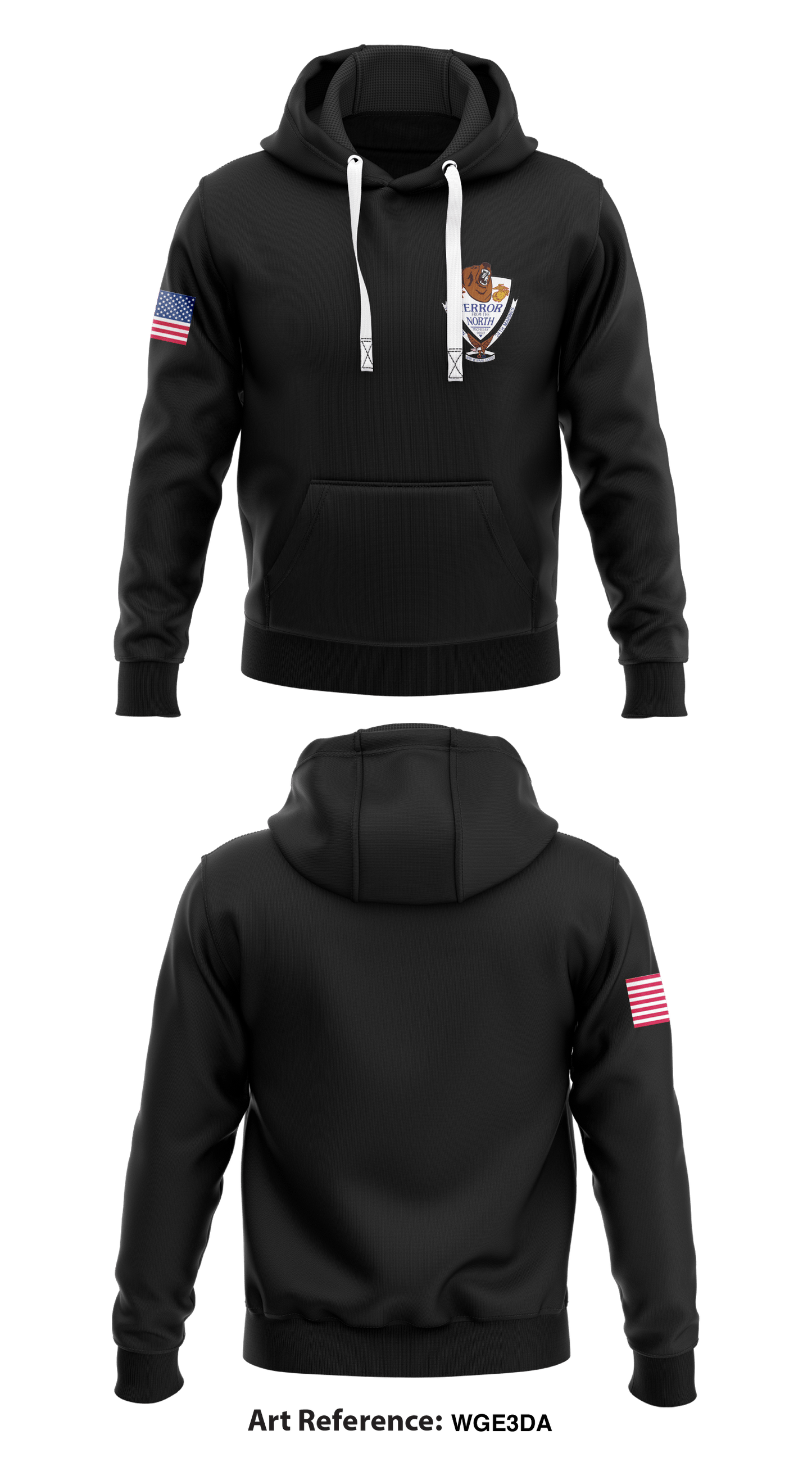 1/24 Alpha Co.  Core Men's Hooded Performance Sweatshirt - WGE3dA