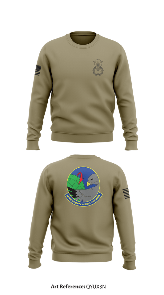 445th SFS WPAFB Store 1 Core Men's Crewneck Performance Sweatshirt - qyuX3N