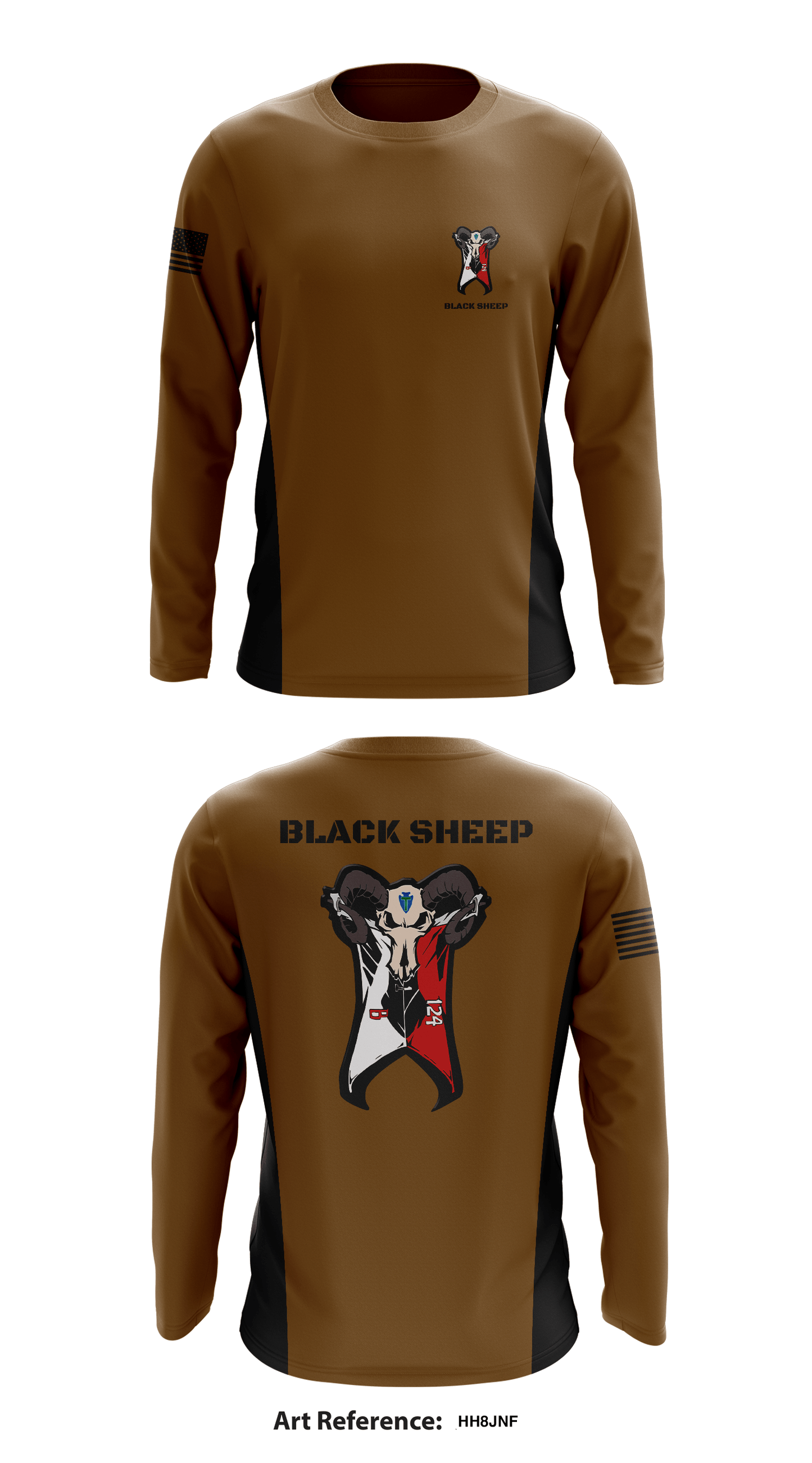 Black Sheep Store 1 Core Men's LS Performance Tee - hh8jNF