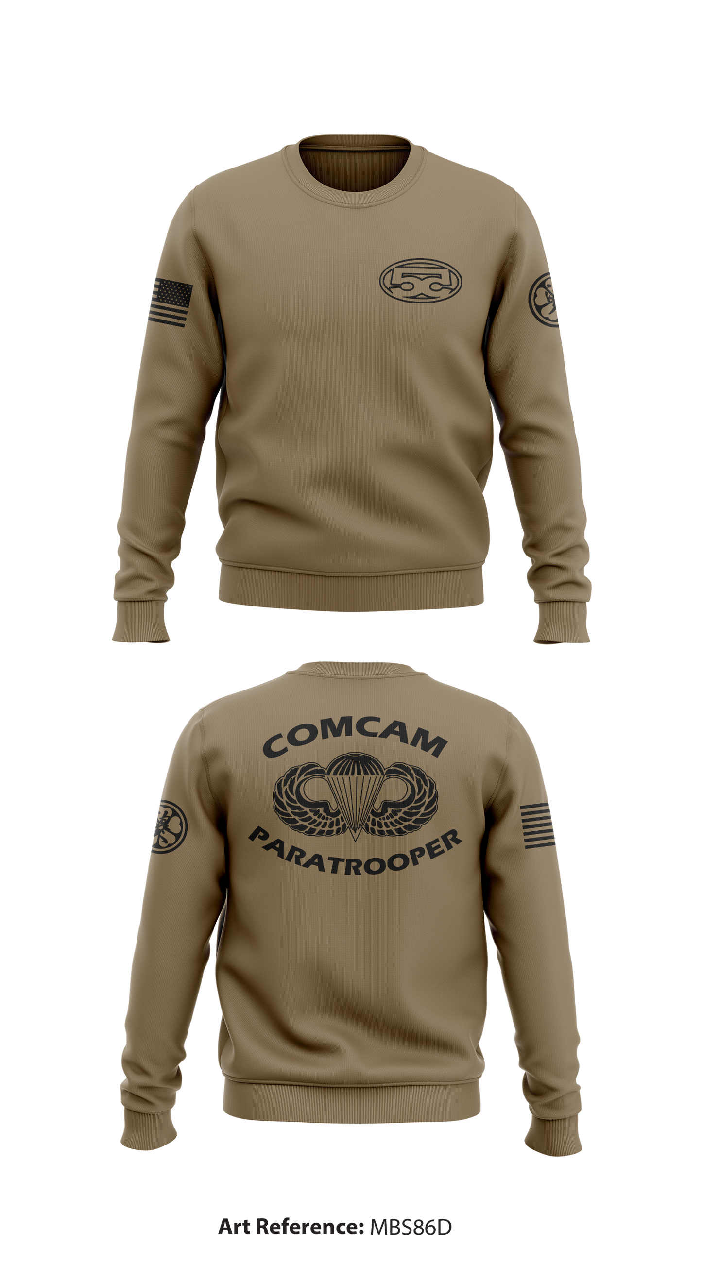 55th Signal Company (COMCAM) Store 1 Core Men's Crewneck Performance Sweatshirt - mbS86d