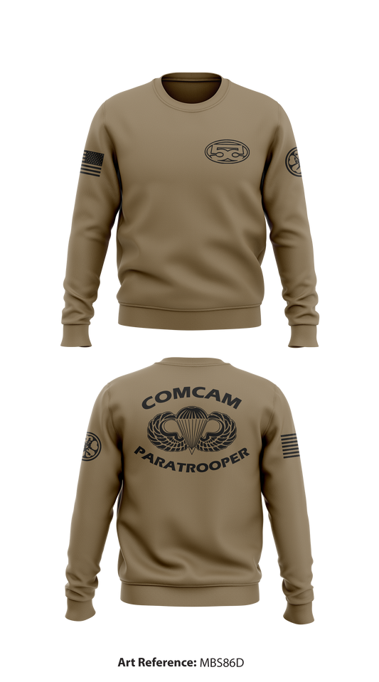 55th Signal Company (COMCAM) Store 1 Core Men's Crewneck Performance Sweatshirt - mbS86d