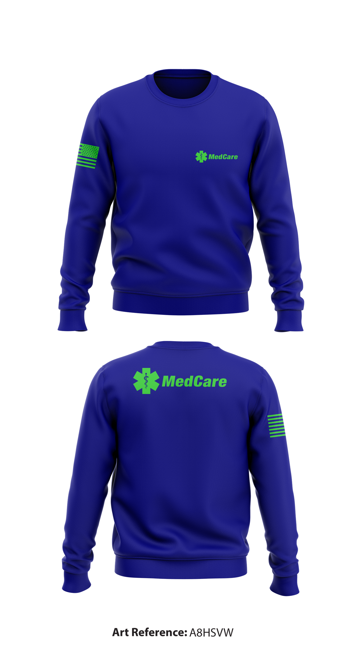 Medcare Store 1 Core Men's Crewneck Performance Sweatshirt - A8hSVW