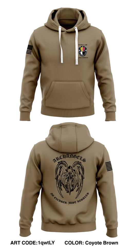 Alpha Company GSB 3D SFG(A) GSB  Store 1  Core Men's Hooded Performance Sweatshirt - 1qwtLY