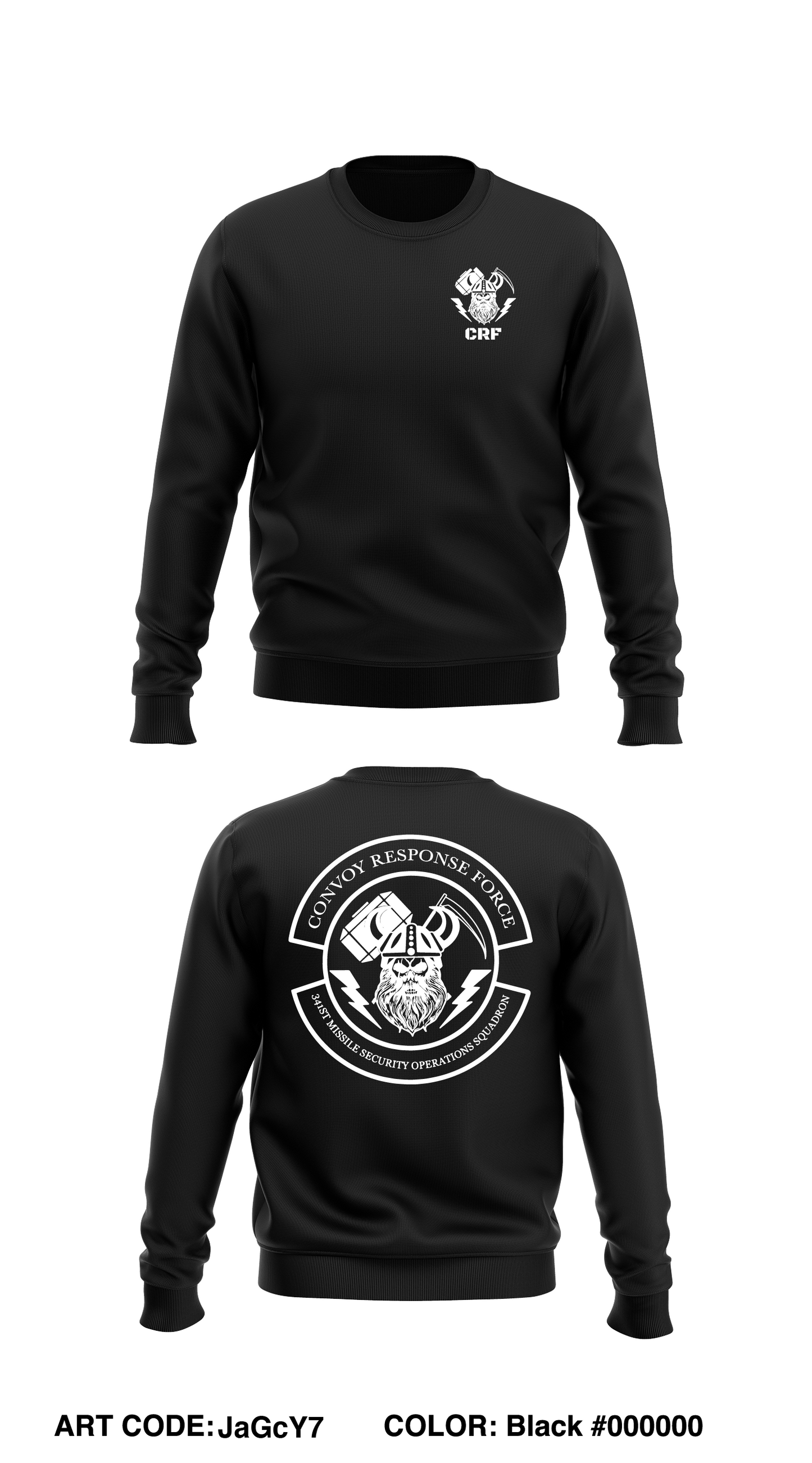 341st Missile Security Operations Squadron Store 1 Core Men's Crewneck Performance Sweatshirt - JaGcY7