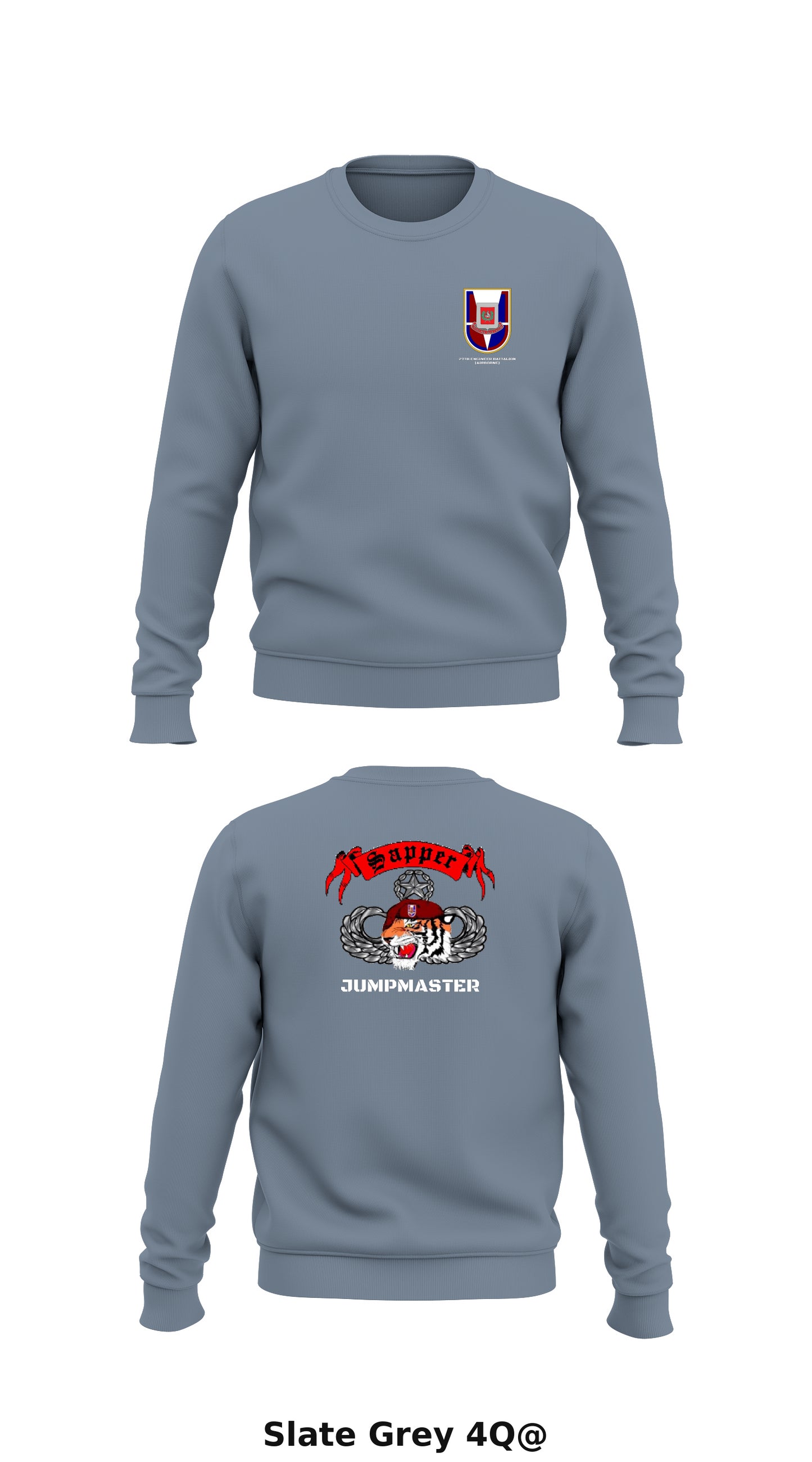 27TH ENGINEER BATTALION (AIRBORNE) STORE 1 Core Men's Crewneck Performance Sweatshirt - 4Q@