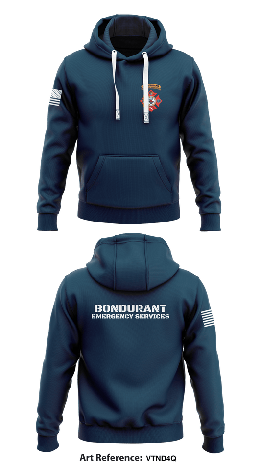 Bondurant Emergency Services Store 1  Core Men's Hooded Performance Sweatshirt - VtNd4q